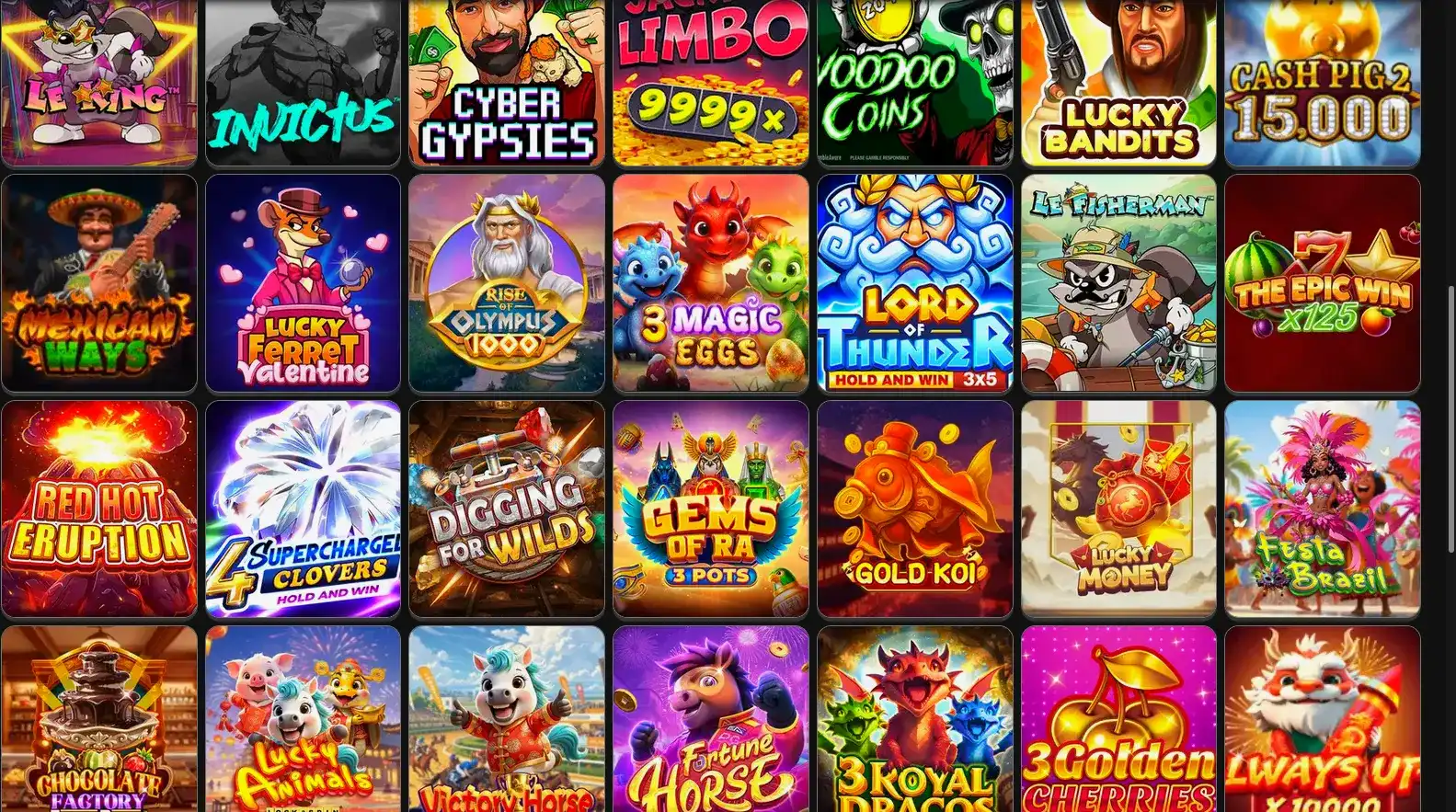 Официальный сайт Gizbo casino, интерфейс игрового зала
